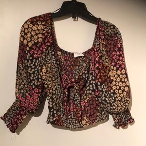 Sienna Sky crop blouse